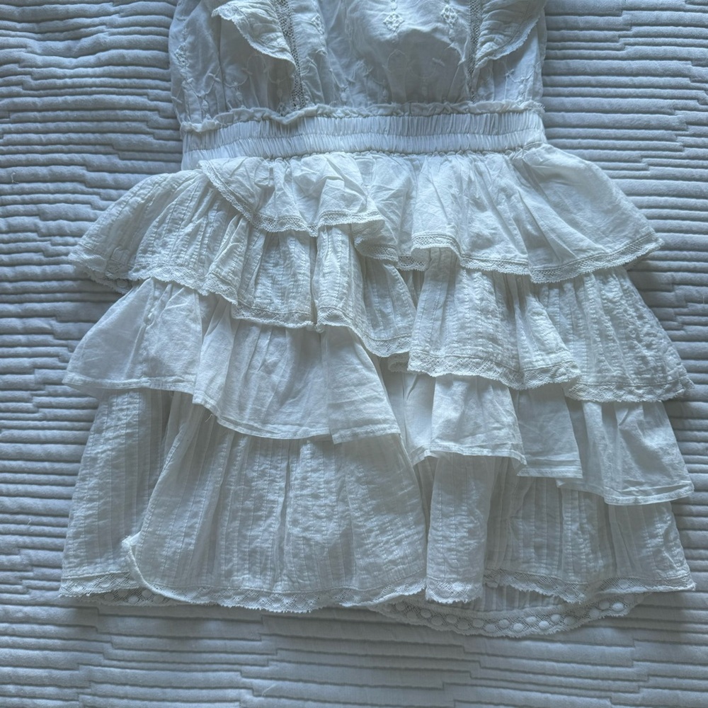LoveShackFancy White Ruffle Coelli Dress - Picture 10 of 13